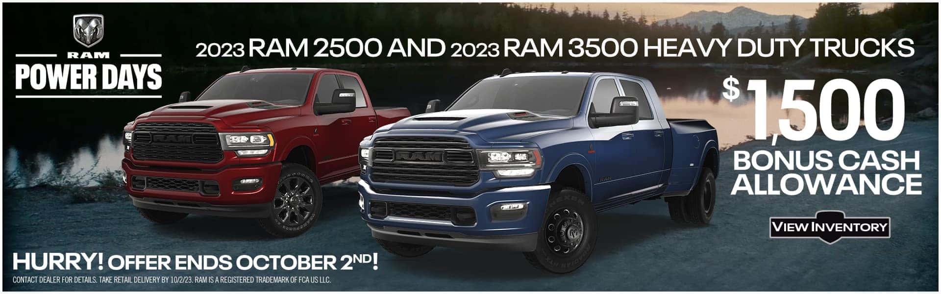 RAM 2500 3500 CASH