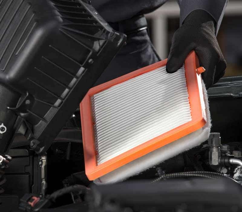 Engine and cabin air filter replacement service special at Roseville Chevrolet