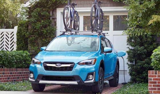 subaru with bike rack