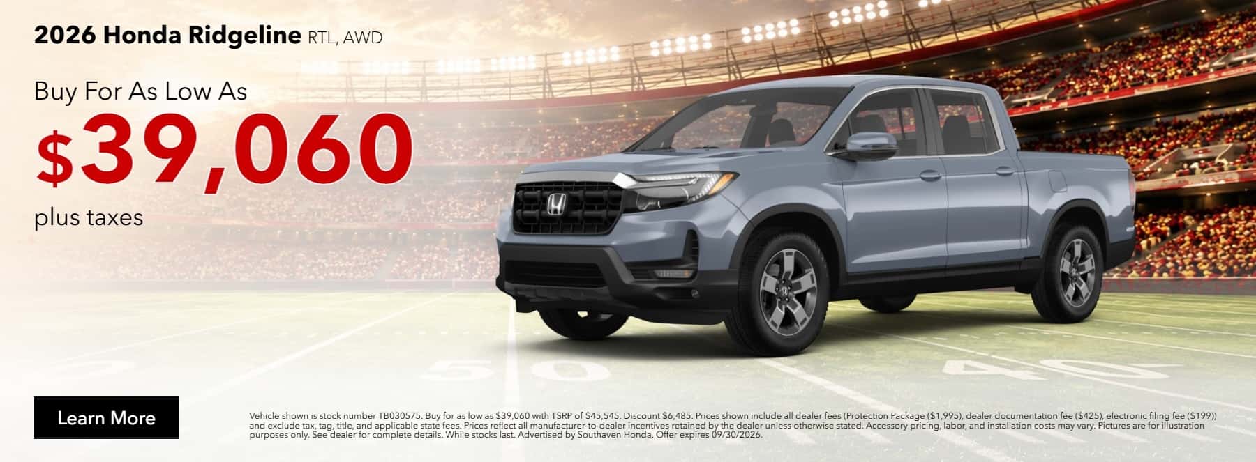 2026 Honda Ridgeline for sale