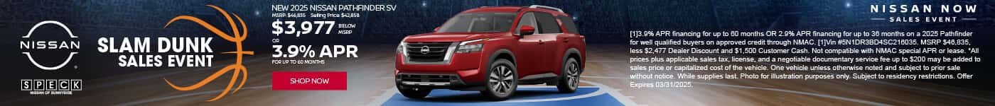 new 2025 nissan pathfinder special speck nsisan