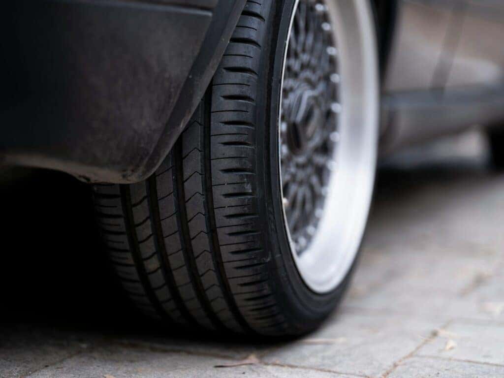 tire on a car