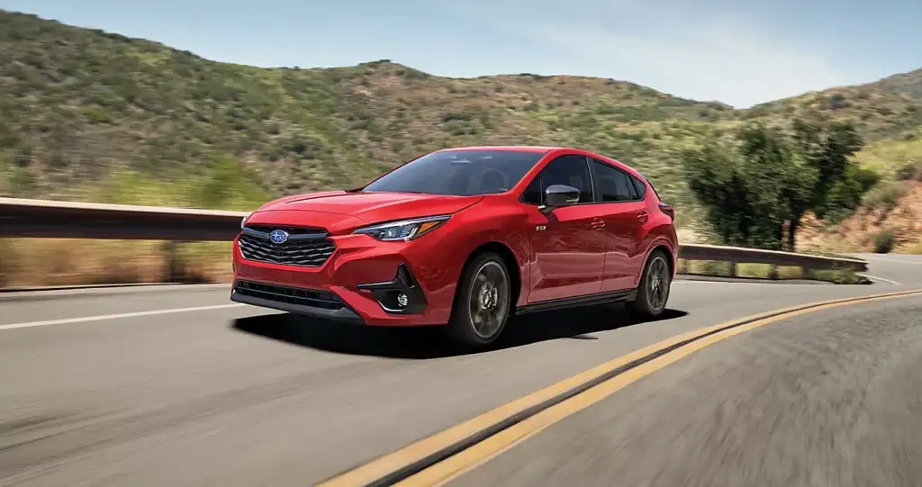 red 2026 subaru impreza