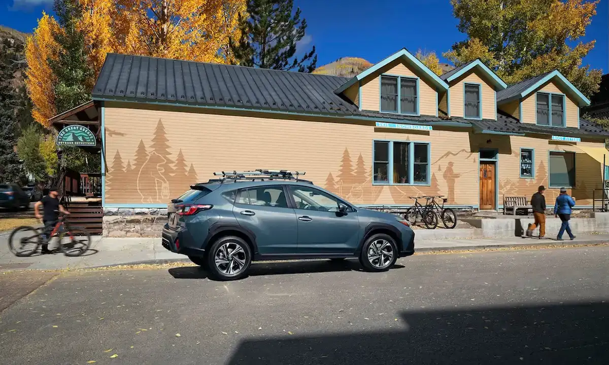 2025 Subaru Crosstrek on a city street