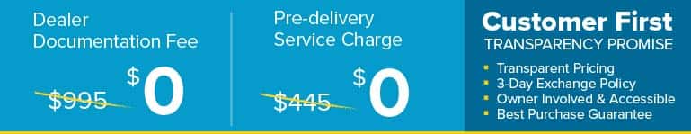Sport Subaru South: $0 dealer documentation and pre-delivery fees, backed by our Customer First transparency promise.