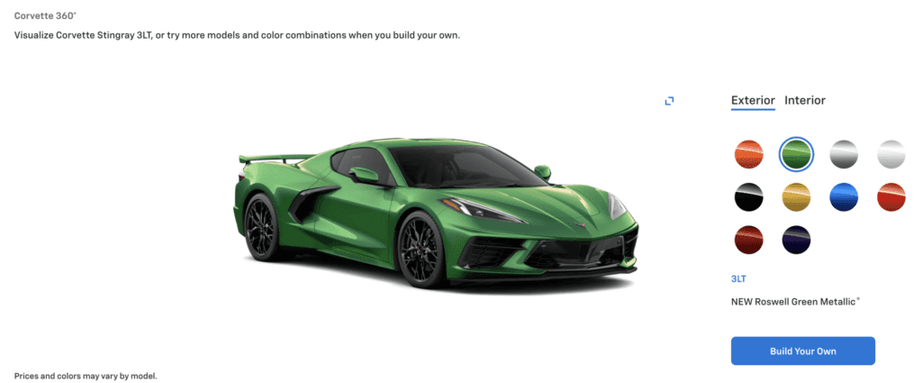 2026 chevy corvette colors