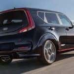 Black Kia Soul on Highway