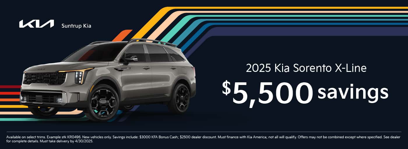 2025 Sorento X-Line March offer