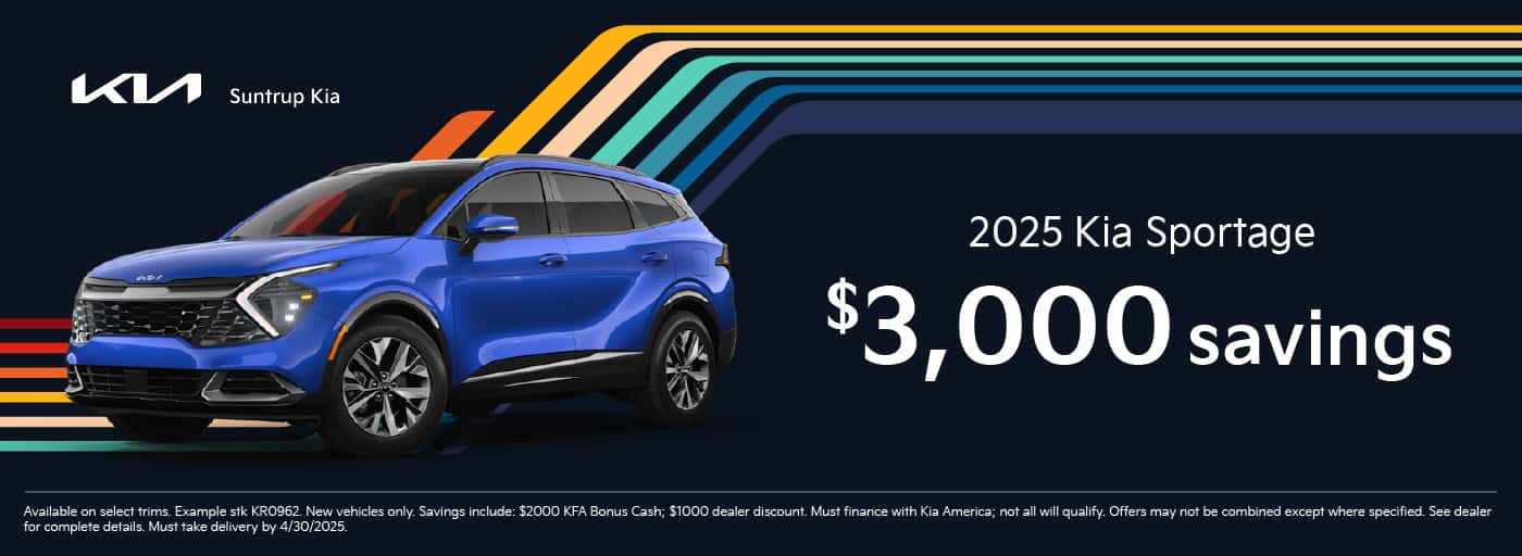 2025 Sportage March offer