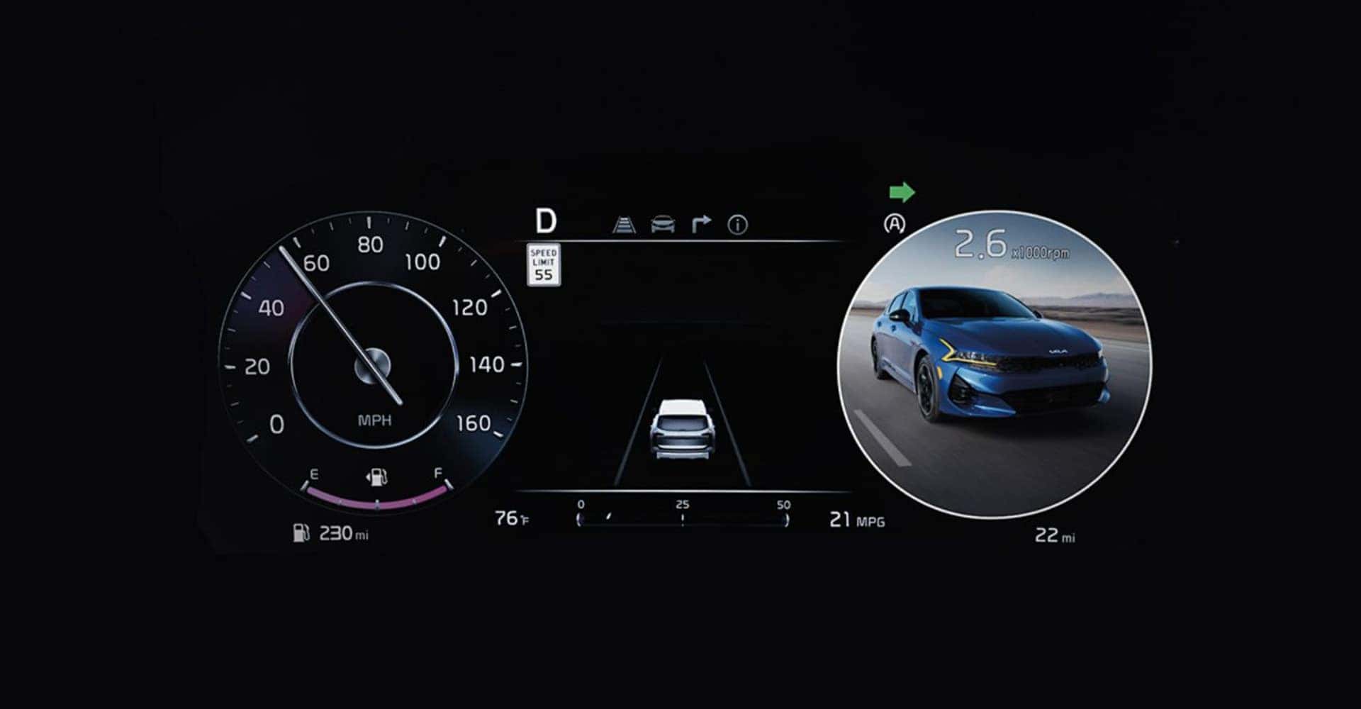 2025 Kia Sorento Plug-In Hybrid digital instrument cluster