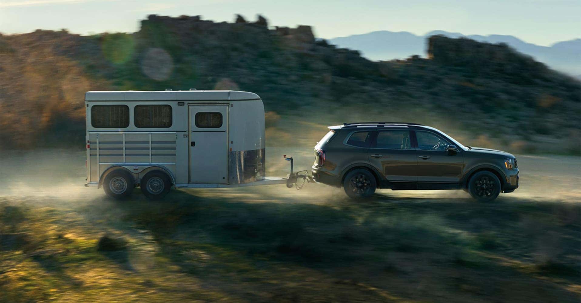 Telluride Driving Trailer Through Dirt Road