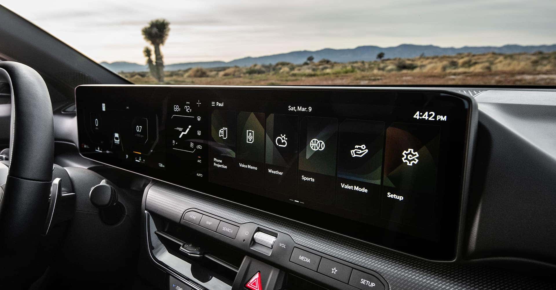 2025 KIA K4 close up of screen