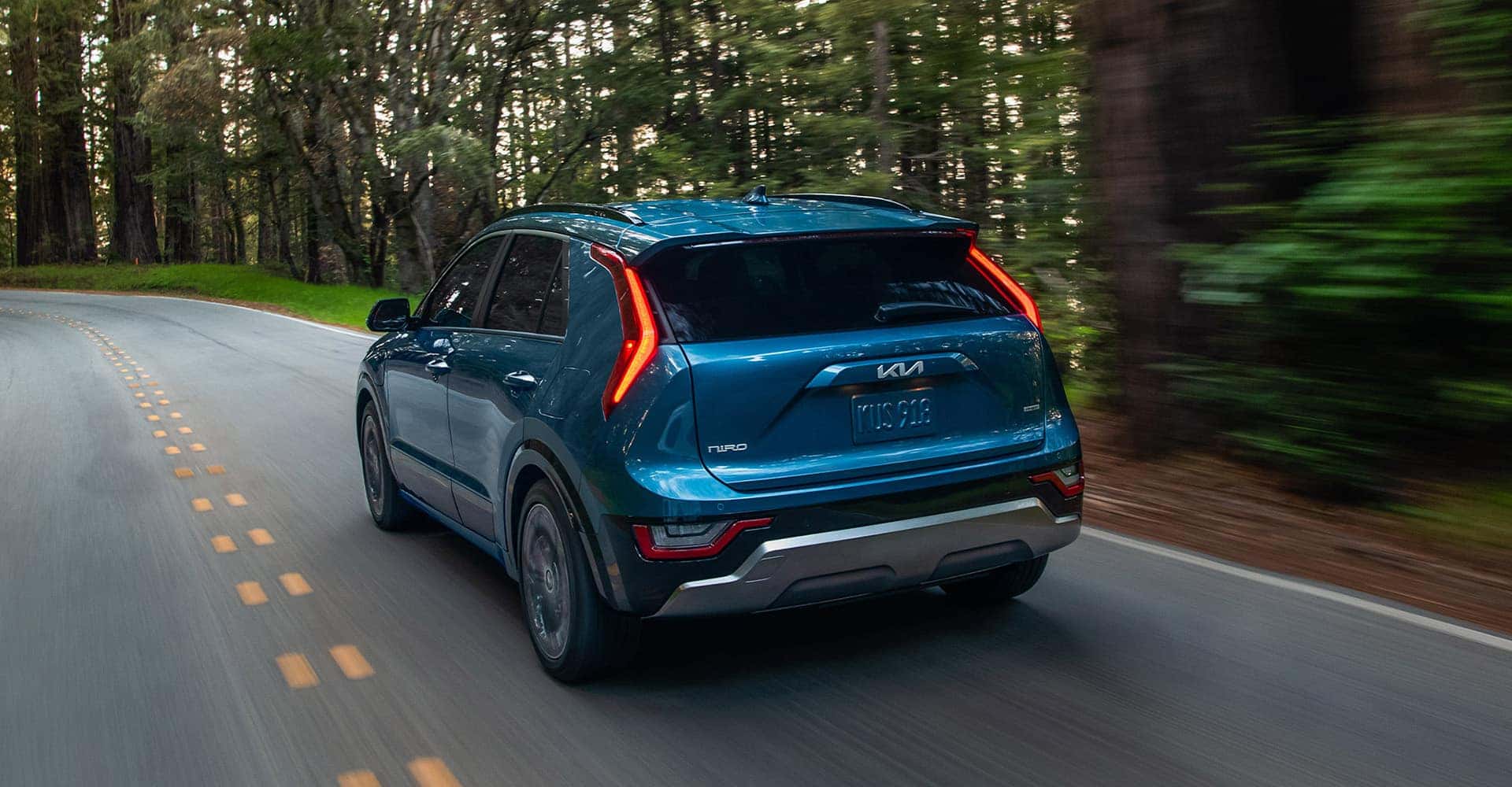 2025 Kia Niro Plug in Hybrid rear drivers side on road