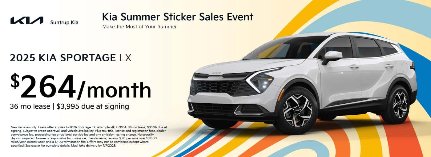2025 Sportage June offer