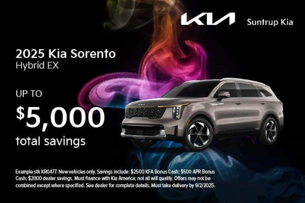 2025 Sorento Hybrid EX August offer