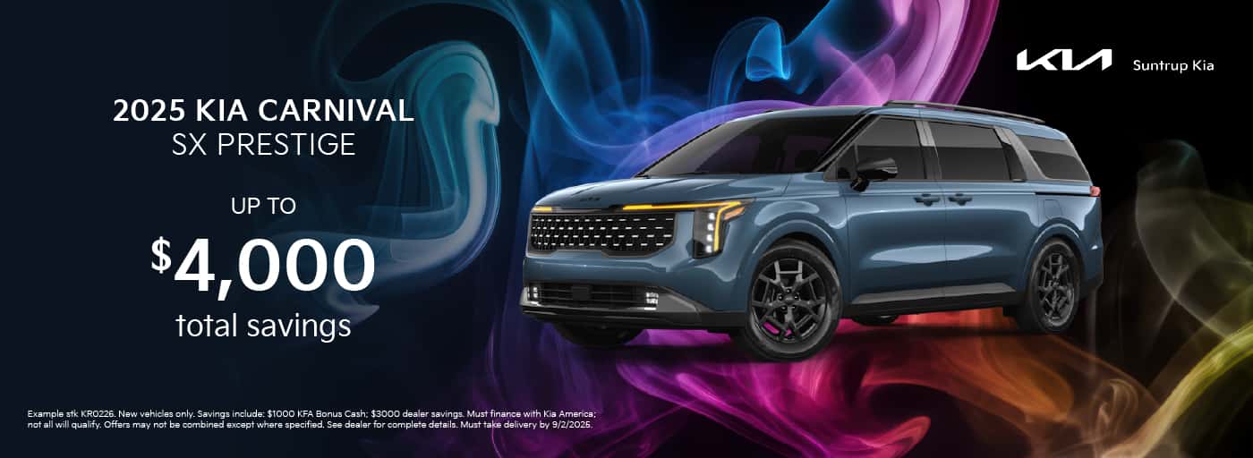 2025 Carnival SX Prestige August offer