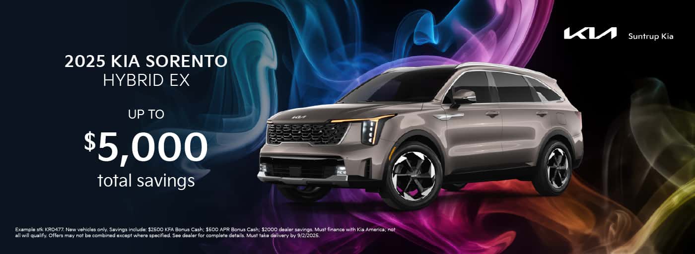 2025 Sorento Hybrid EX August offer