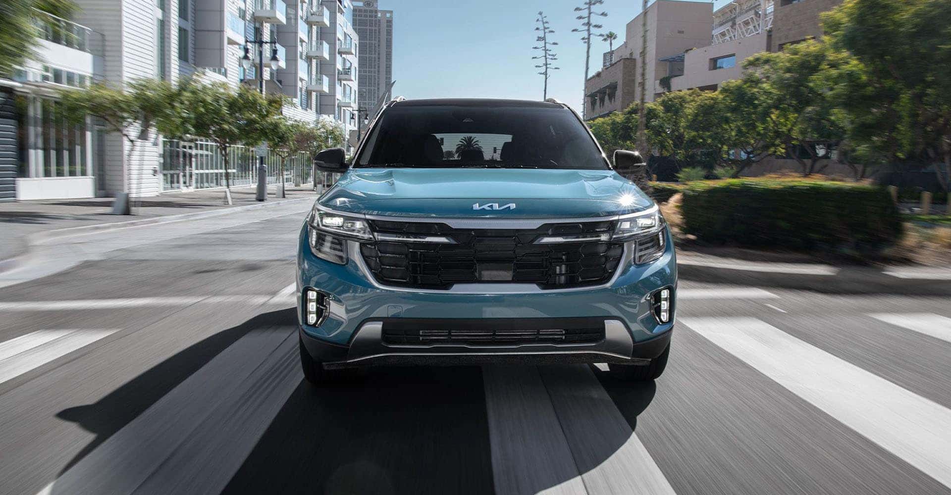 2026 Kia Seltos front driving city