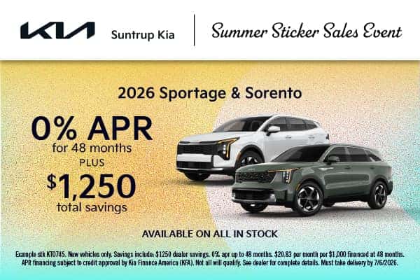 2026 Sportage and Sorento June 2026
