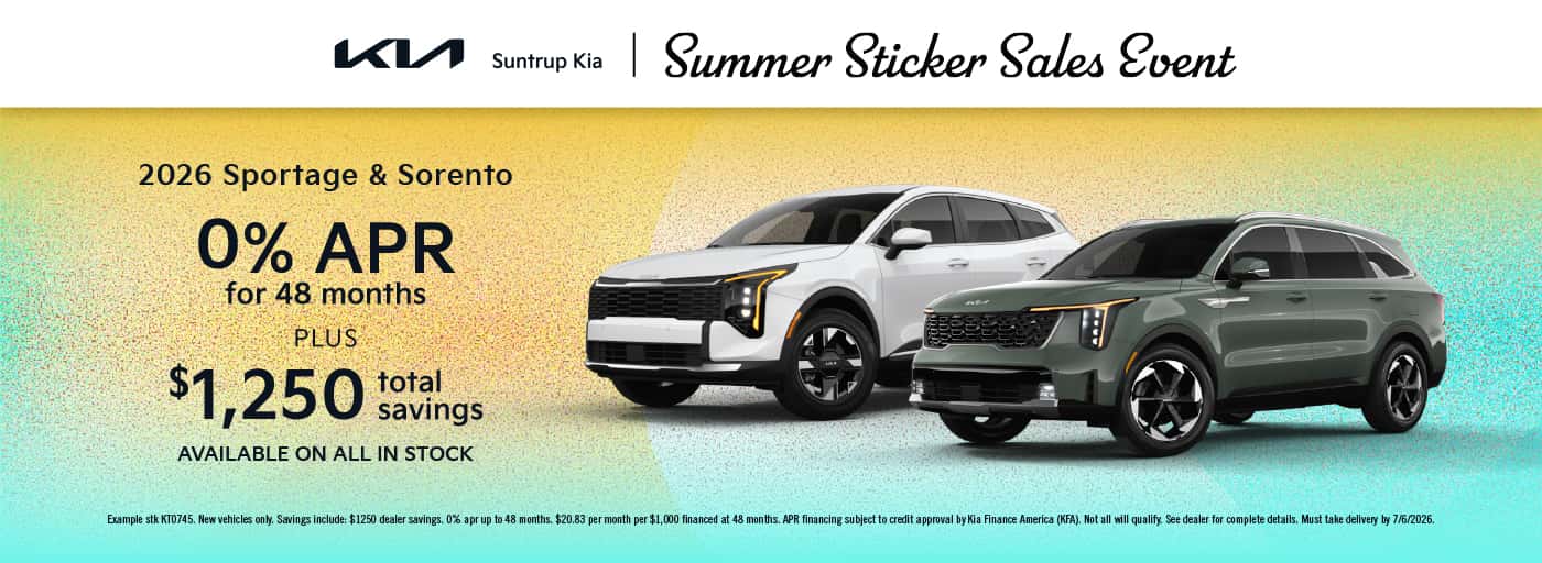 2026 Sportage and Sorento June 2026