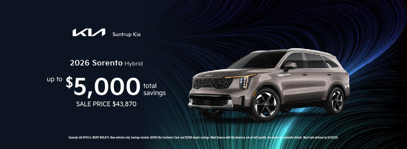 2026 Sorento Hybrid July offer