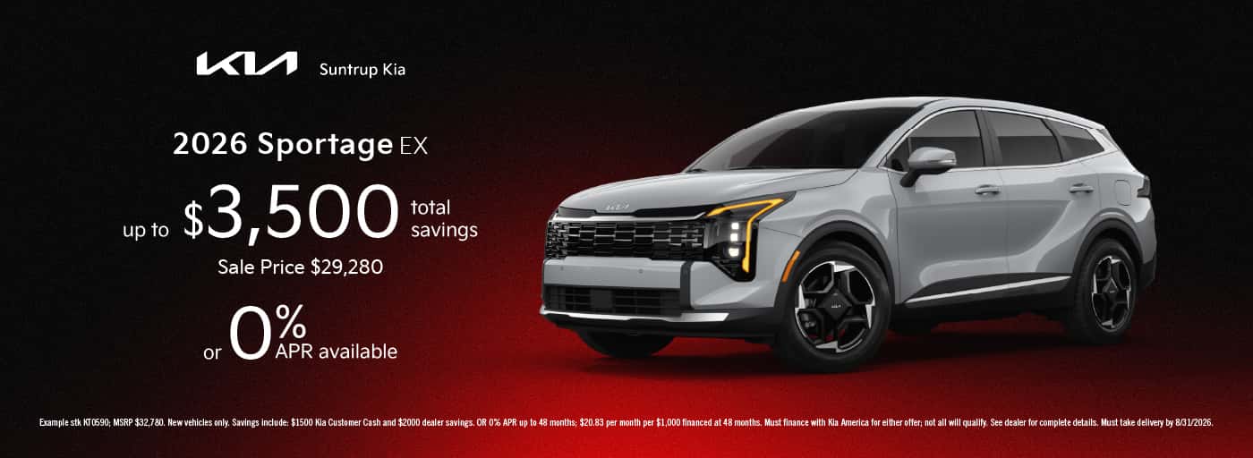 2026 Sportage August offer