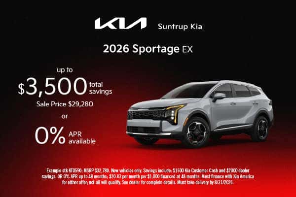 2026 Sportage August offer