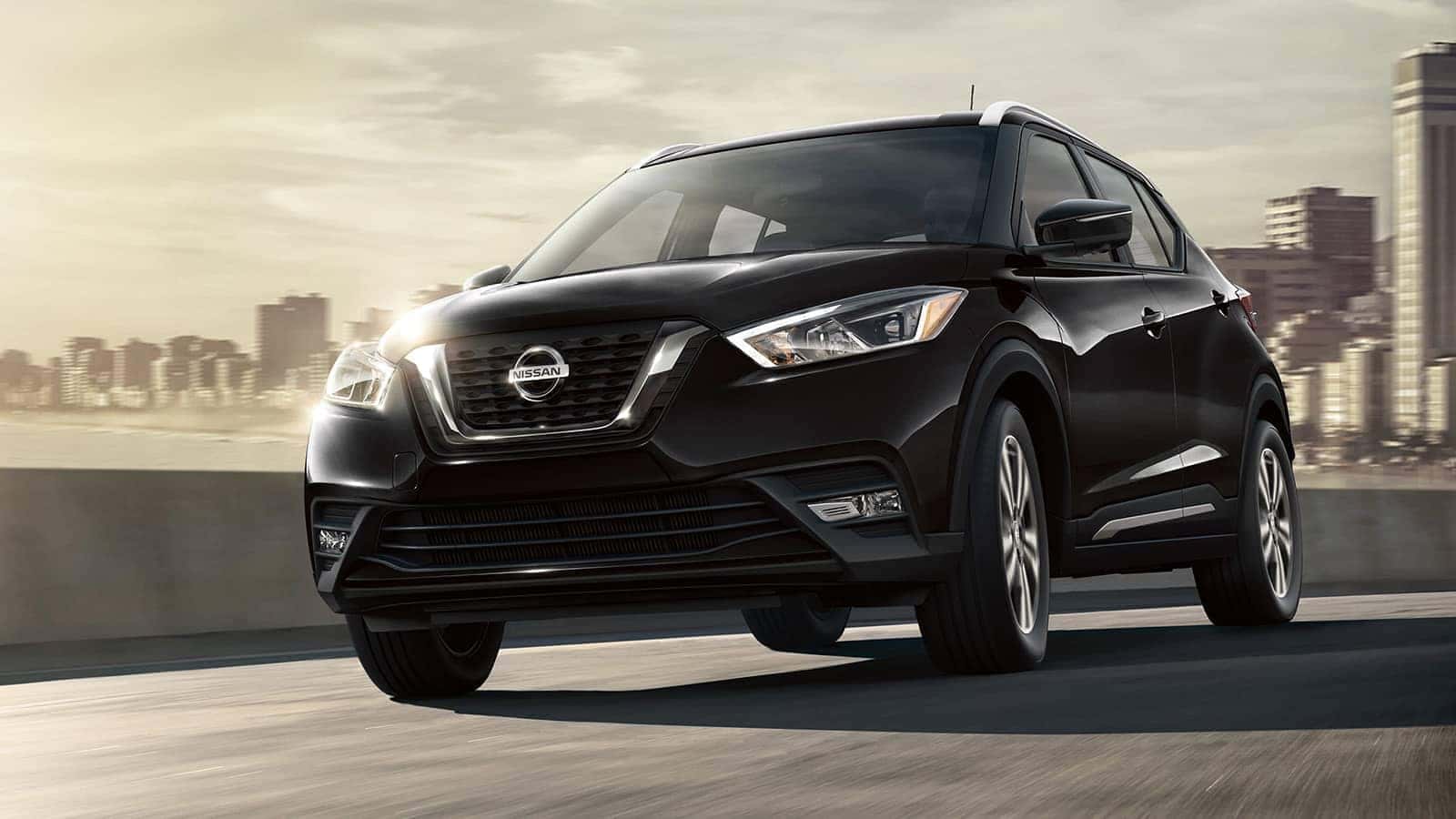 2019 Nissan Kicks driving on a highway