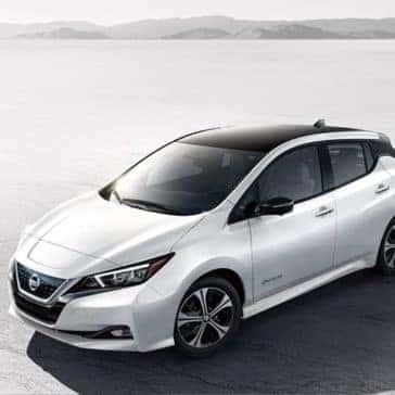 2019 Nissan Leaf in an open lot