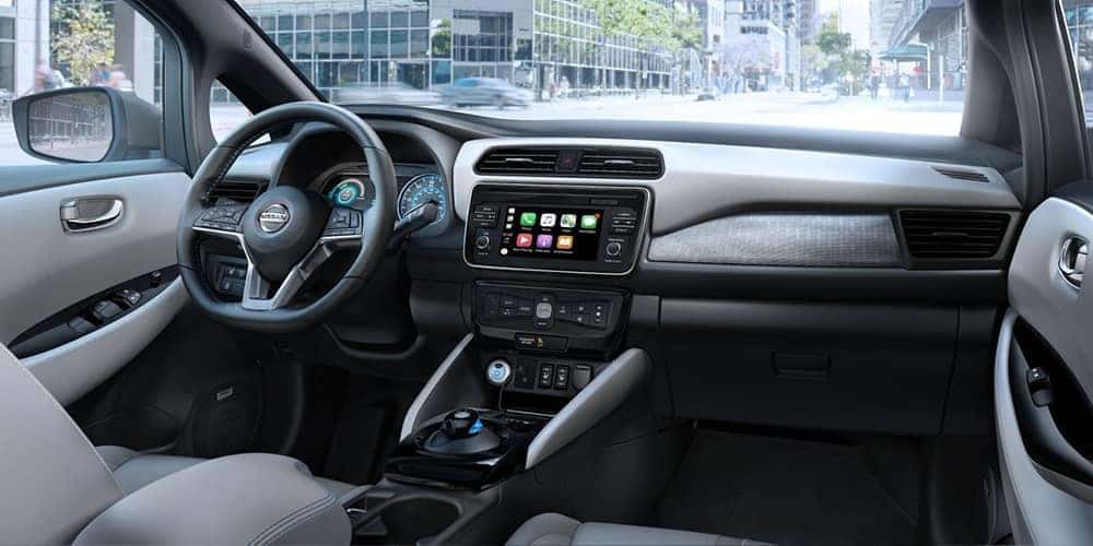 2019 Nissan Leaf dash view