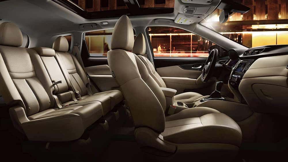 2020 Nissan Rogue interior with leather seats