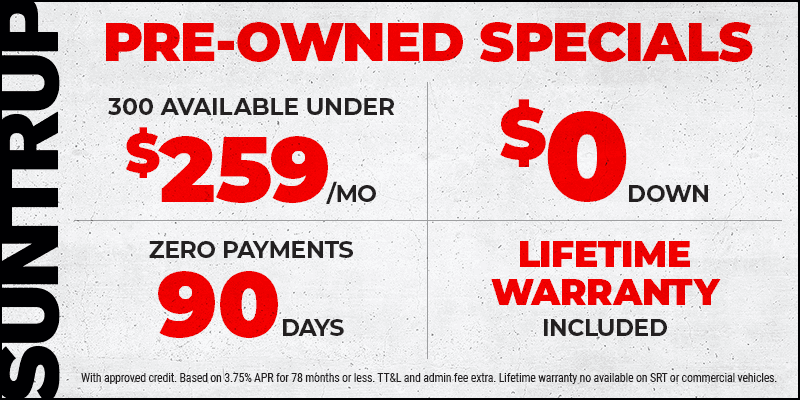 Pre-Owned Vehicles Lifetime Warranty