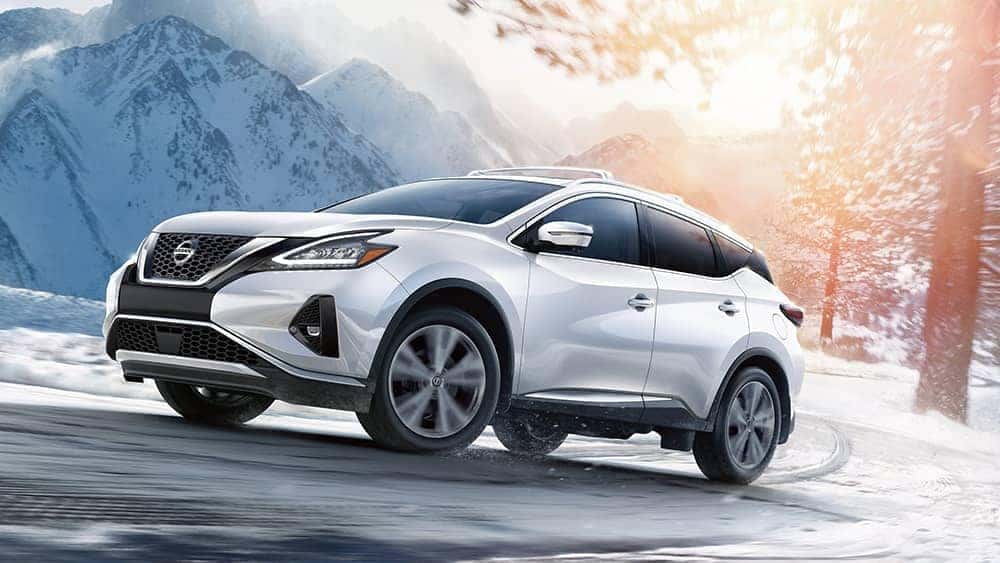 2020 Nissan Murano on a snowy road