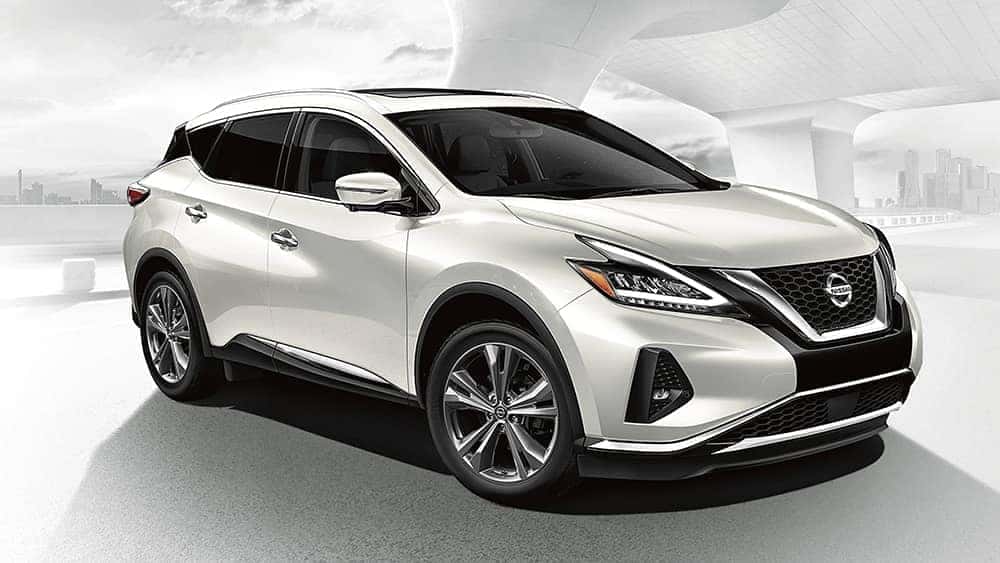 2020 Nissan Murano parked by a building in the city