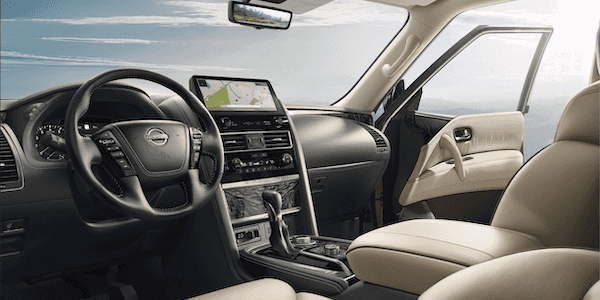 2022 nissan armada dashboard interior side