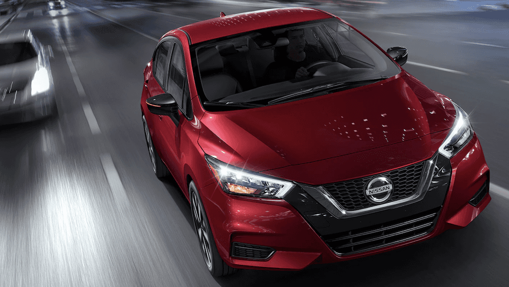 2022 Nissan Versa on highway