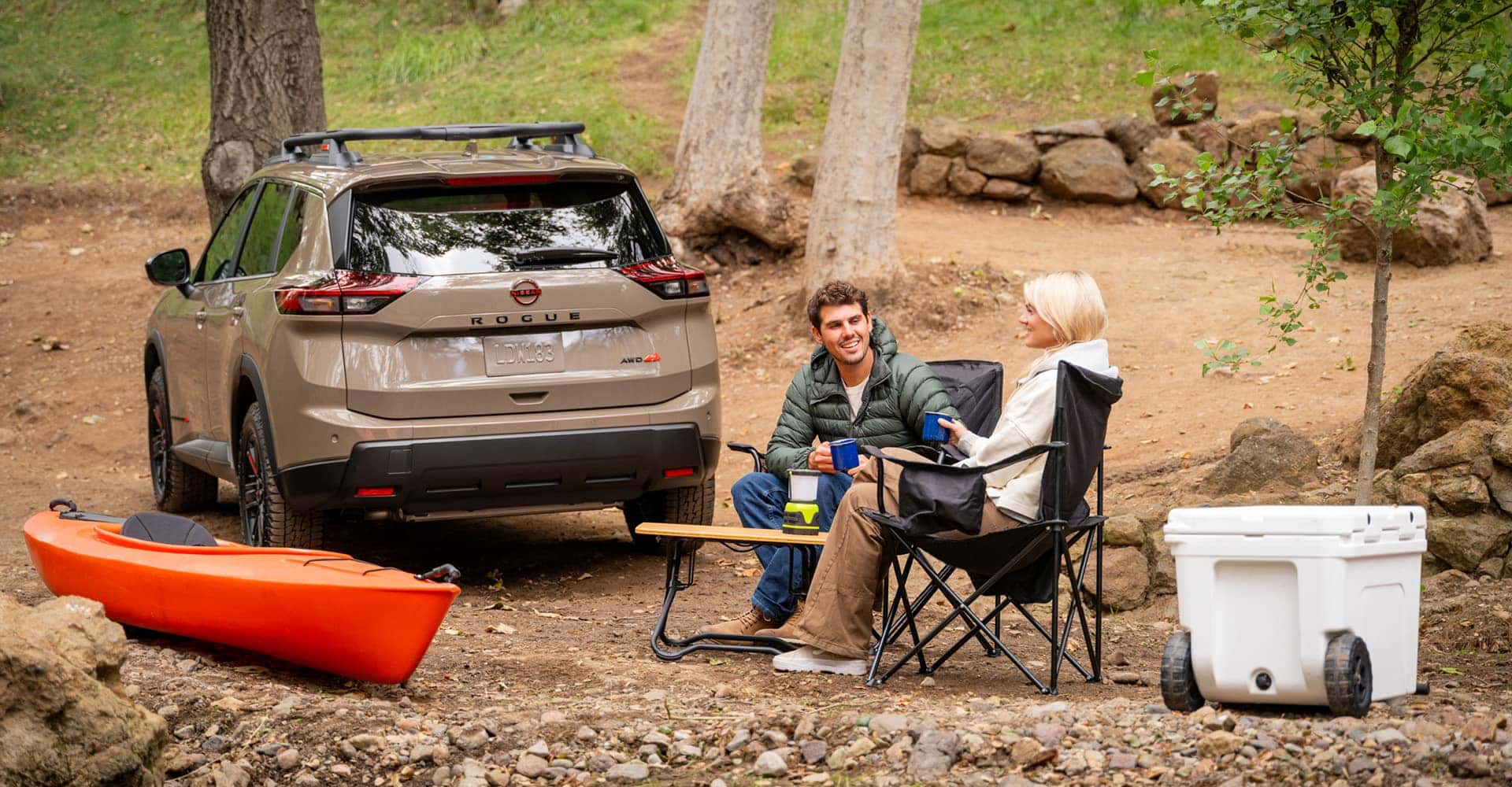 People in the Woods with Nissan Rogue