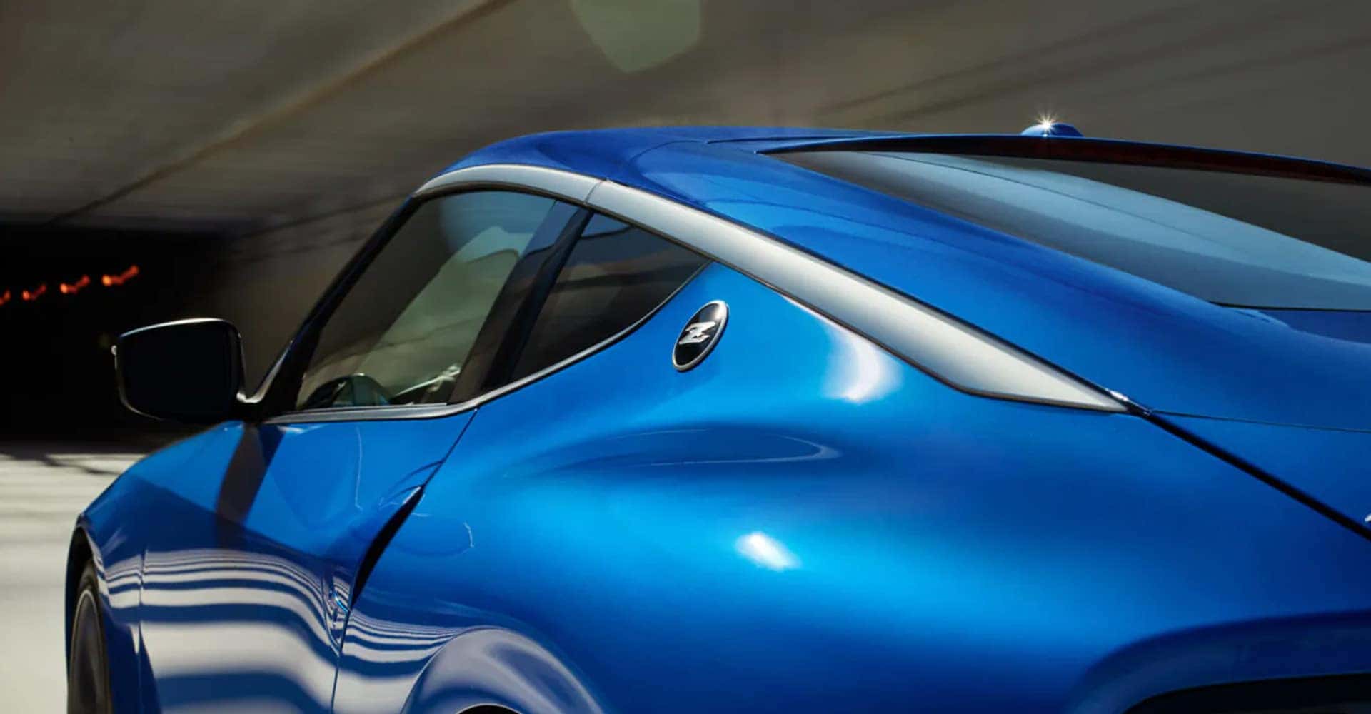 2025 nissan z in blue rear
