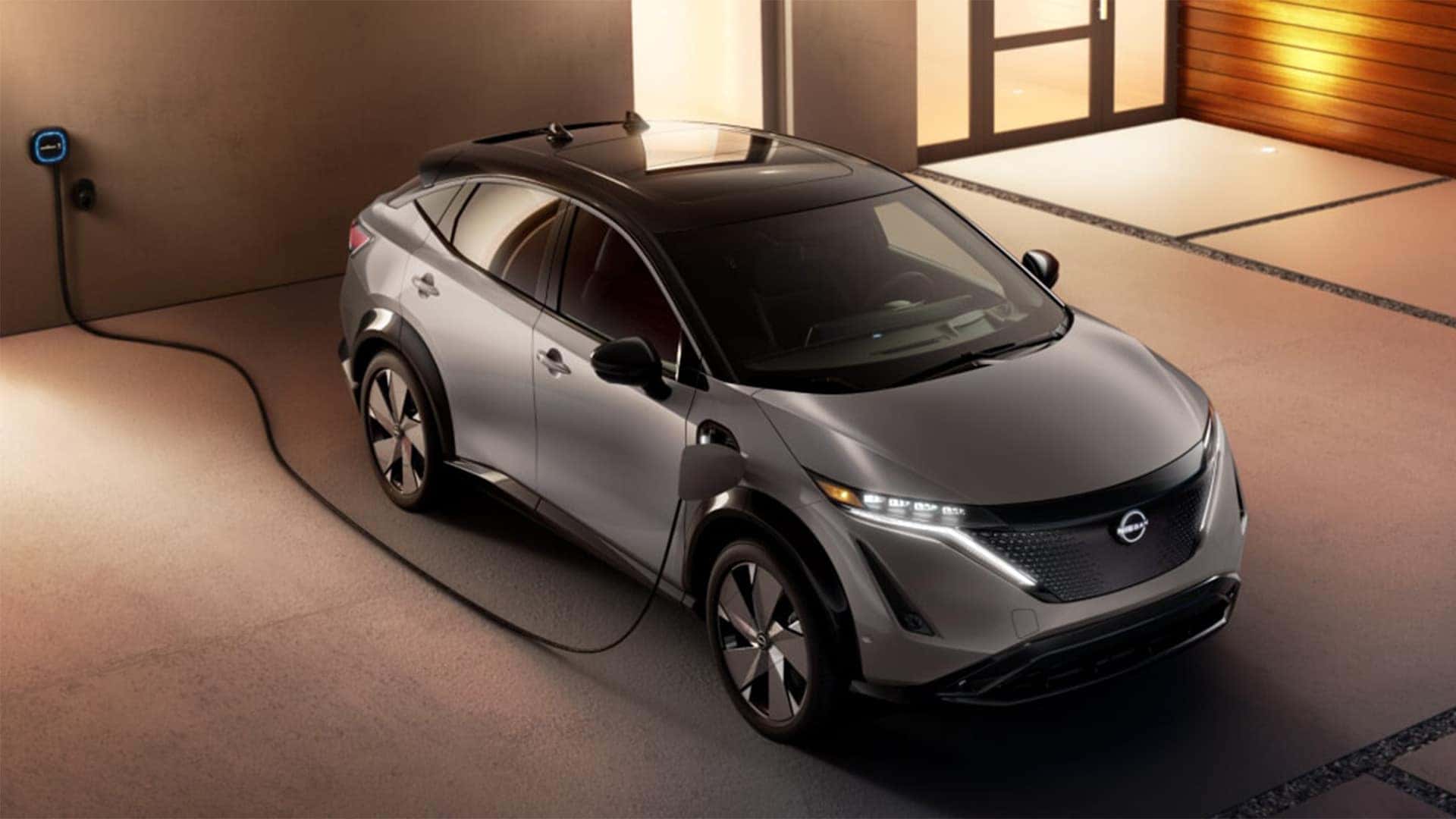 2026 Nissan Ariya Being Charged at House