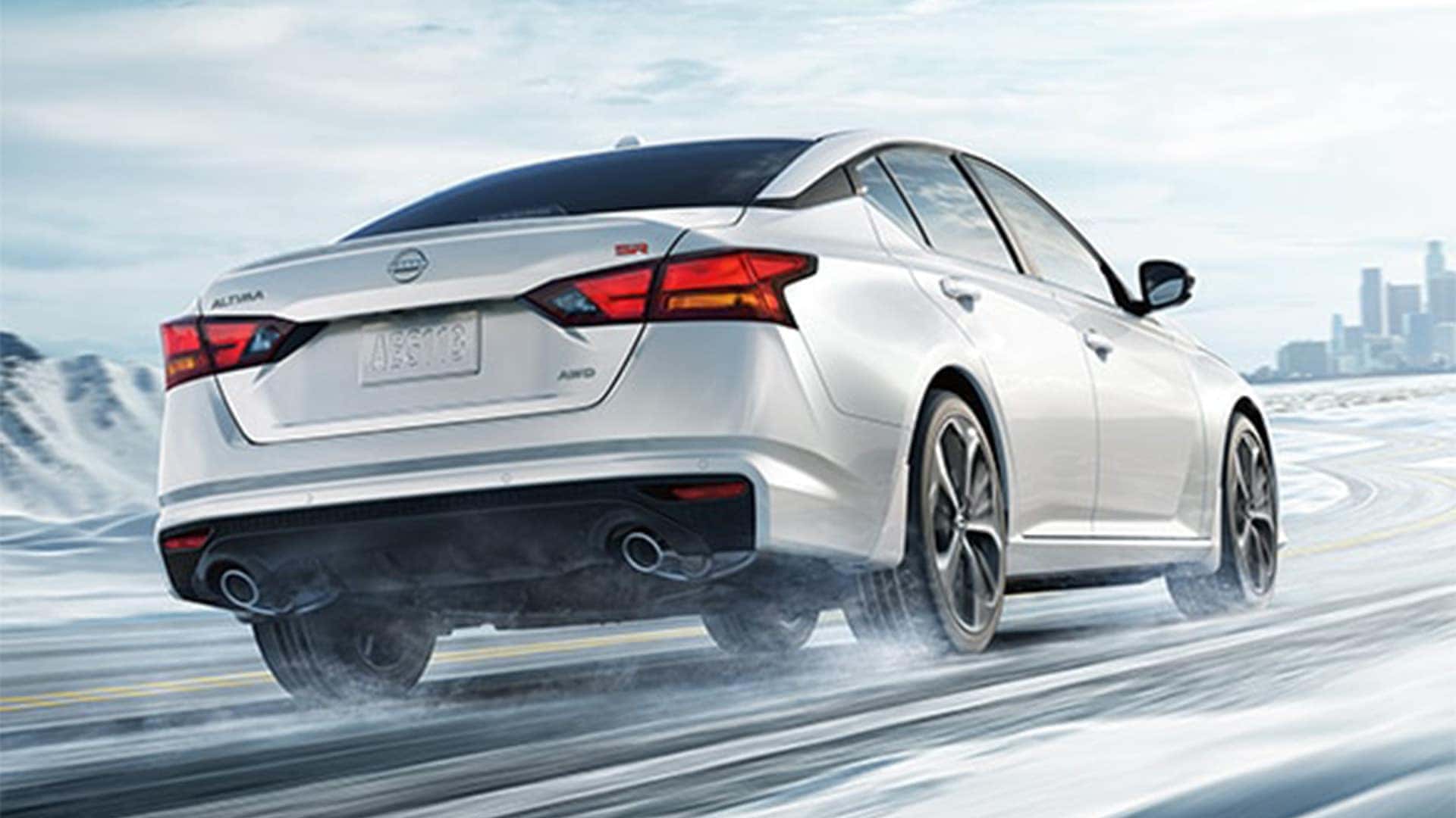 All Wheel Drive on White 2026 Nissan Altima