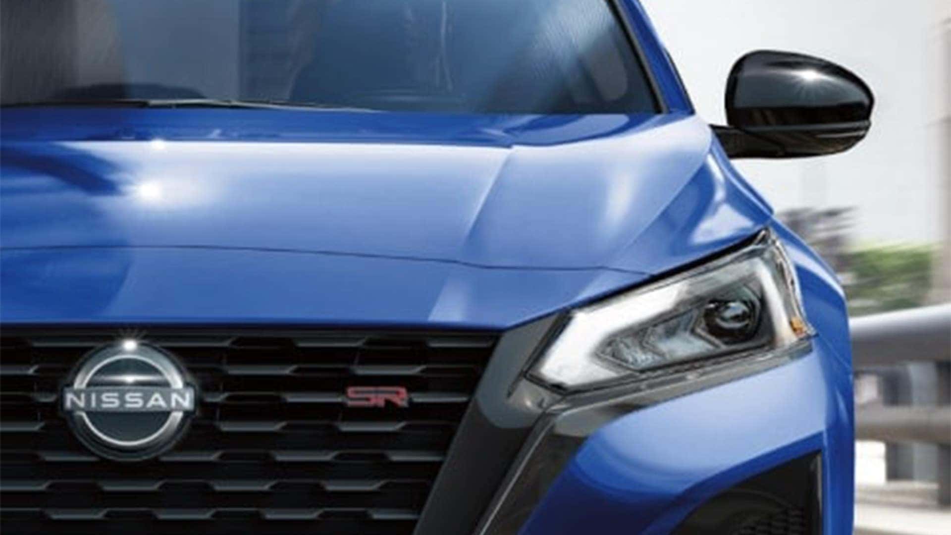 Front Headlights in Blue 2026 Nissan Altima