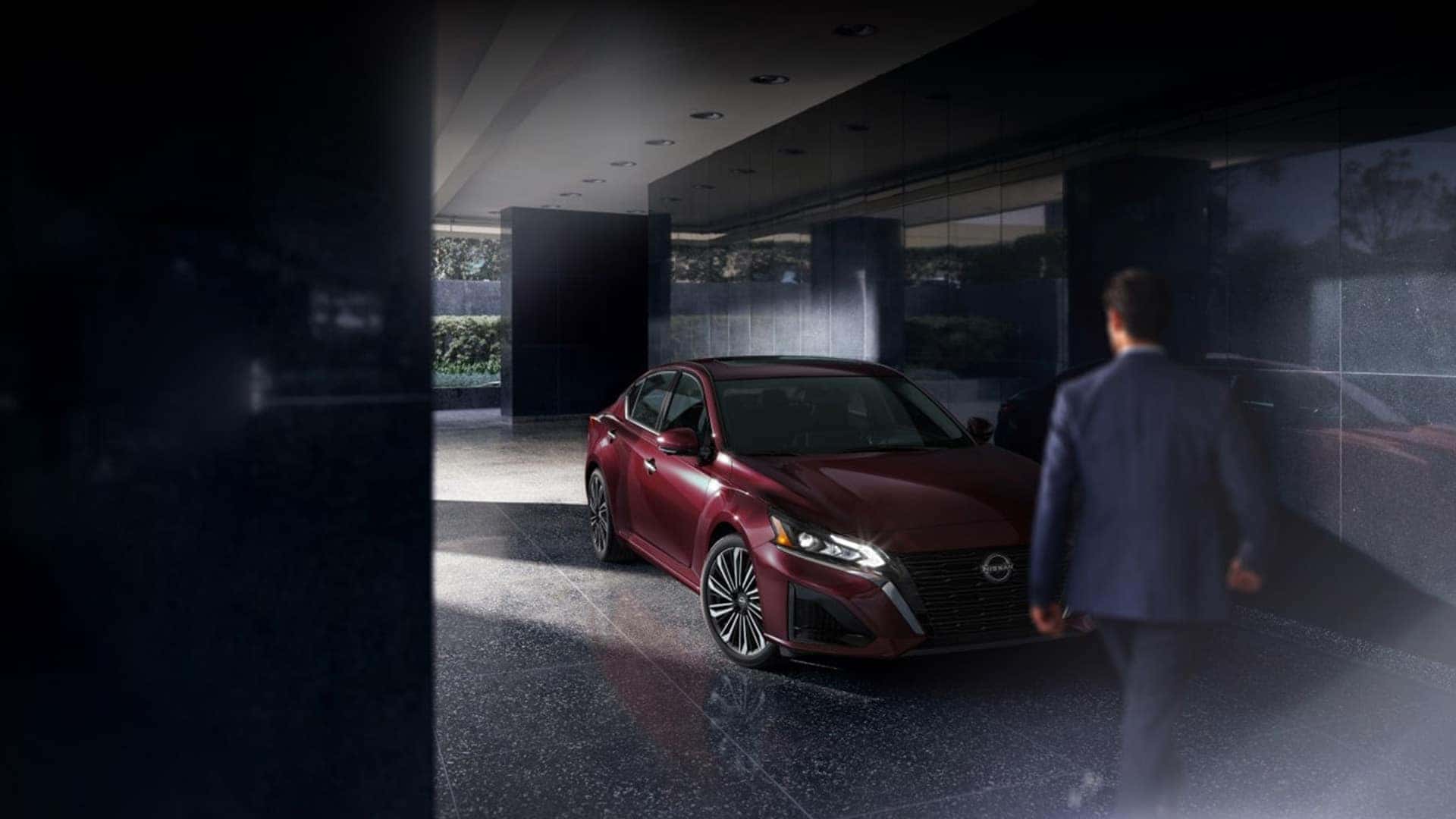 Red 2026 Nissan Altima in Garage