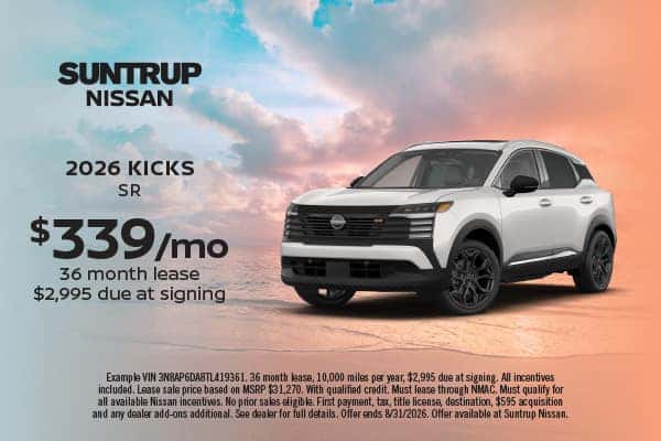 2026 Kicks August offer