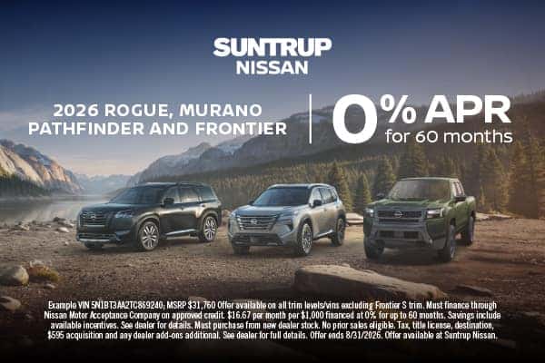 Zero percent August offer