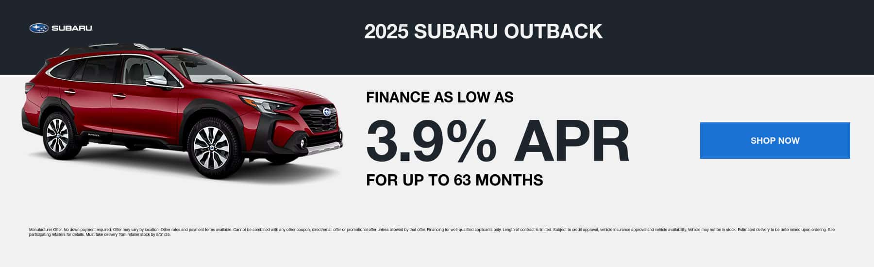 Outback may 25 offer