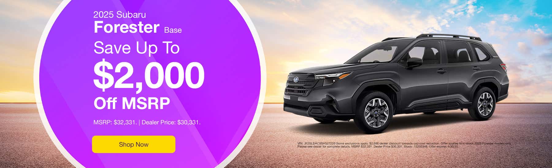 Subaru Forester Special Offers