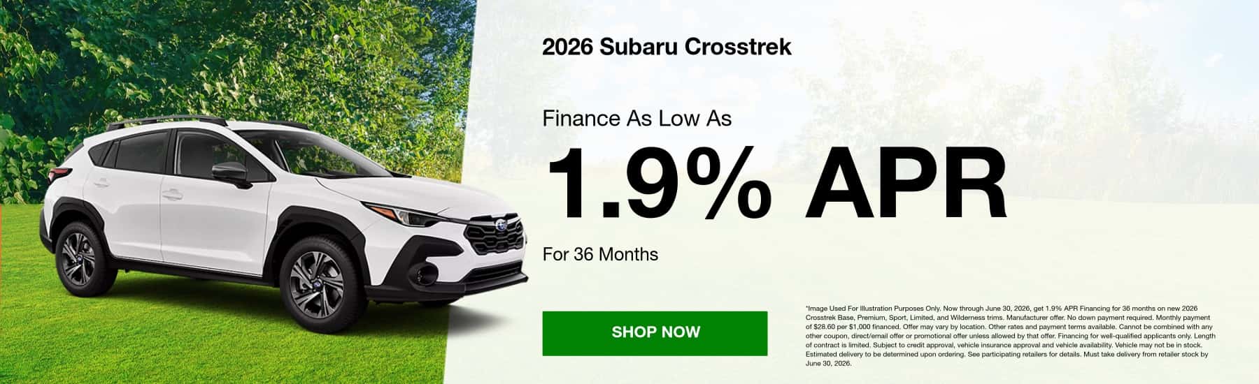 2026 Subaru Crosstrek