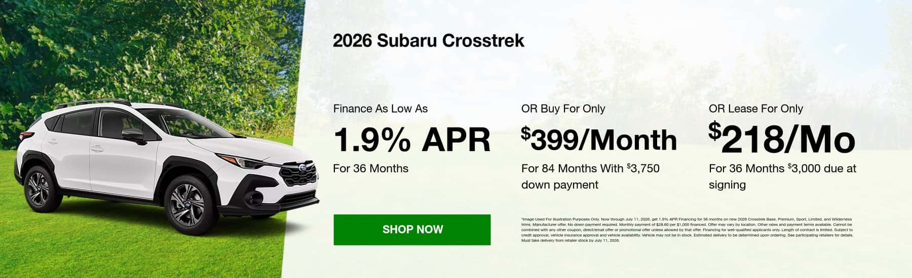 2026 Subaru Crosstrek