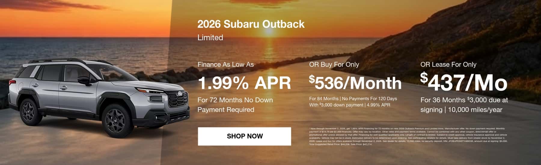 October Outback Special