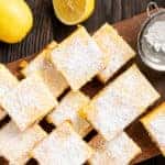 Homemade lemon bar